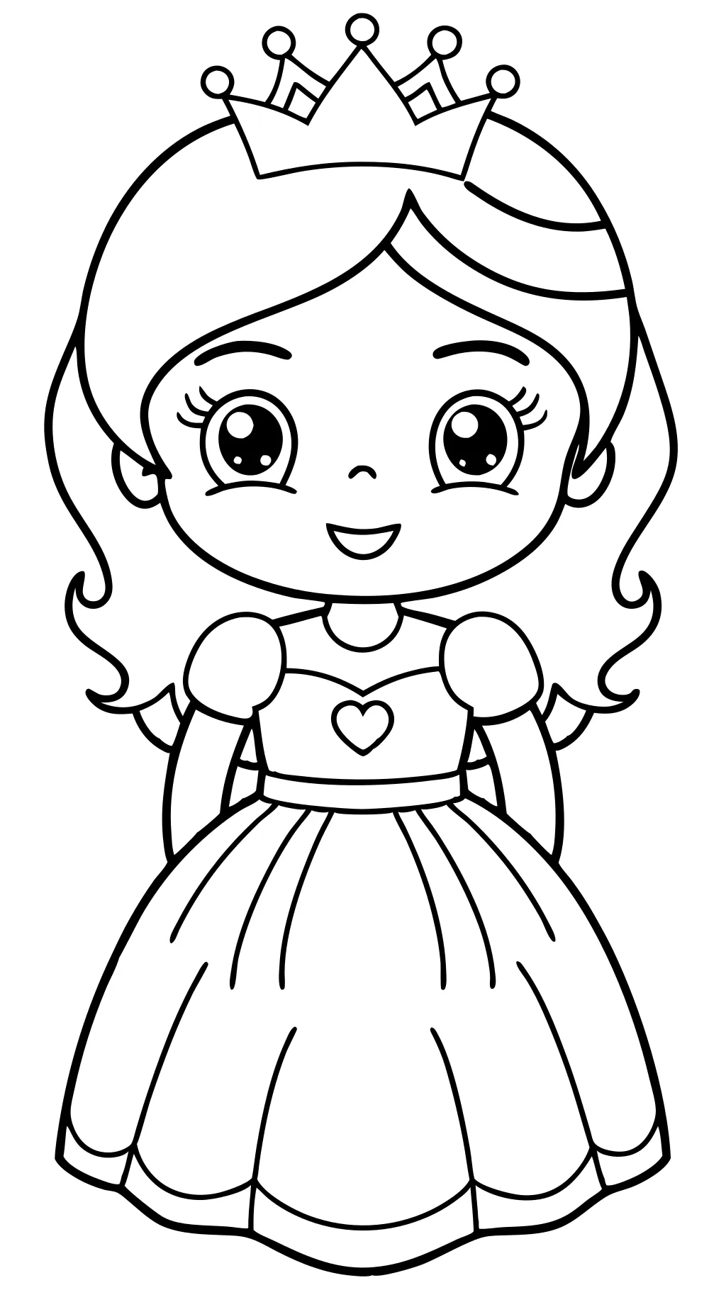 printable cute princess coloring pages